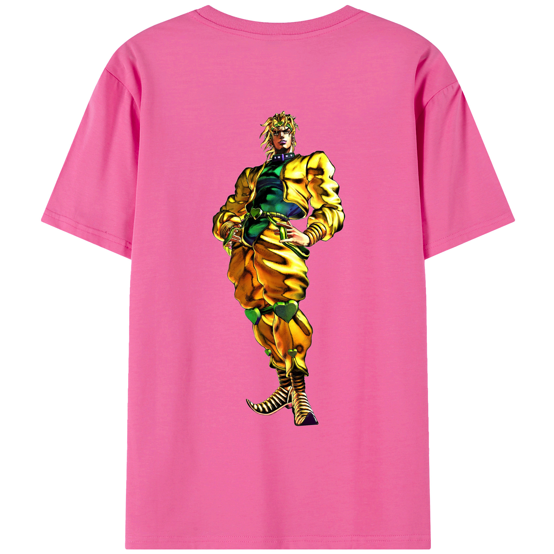 （画像用） ジョジョの奇妙な冒険 ディオ?ブランドー JoJo's Bizarre Adventure Dio Brando レディース半袖Tシャツ(バックプリント)